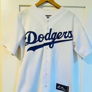Mens small genuine dodgers jersey white Ryu